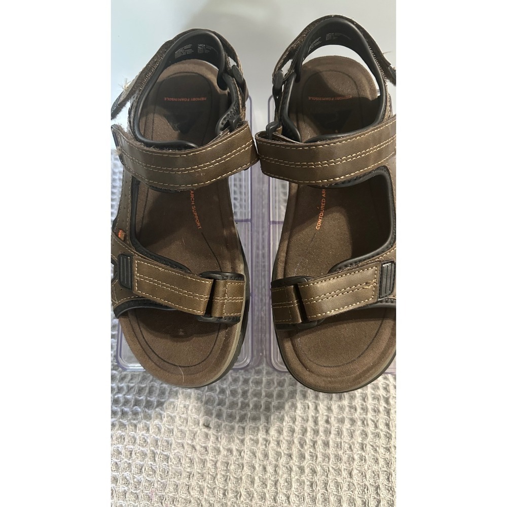 Ozark Trail Brown Sandals Memory Foam Insole Contoured Arch Support - Picture 1 of 8